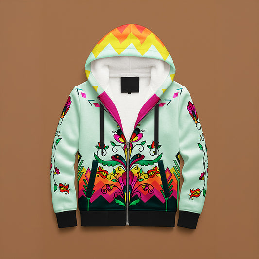 Autumn Kinship Wreath Women's Sherpa Hoodie