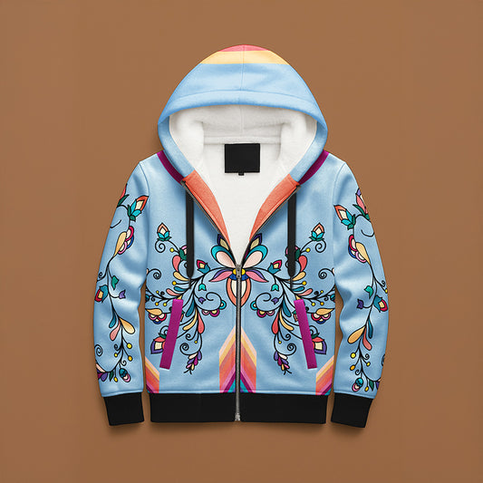 Guardian Petals Pastel Women's Sherpa Hoodie