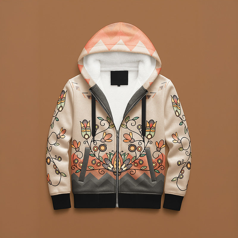 Roots and Rising Earthy Women's Sherpa Hoodie