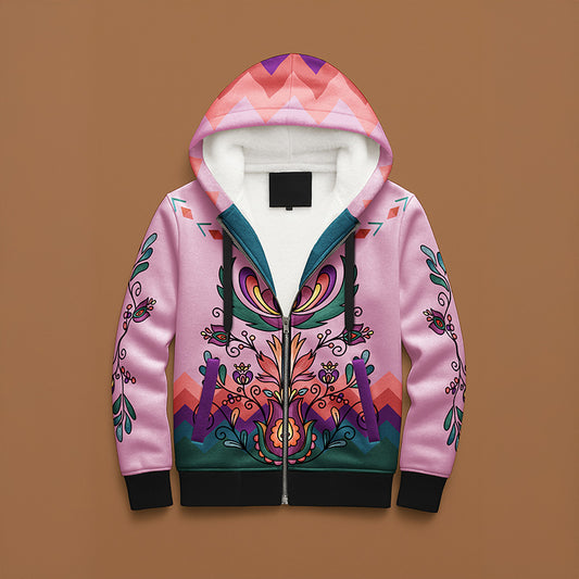 Cedar Wind Bloom Women's Sherpa Hoodie