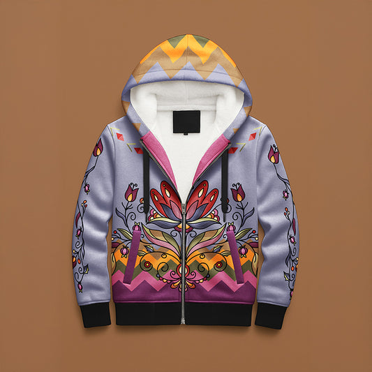 Red Willow Whispers Women's Sherpa Hoodie