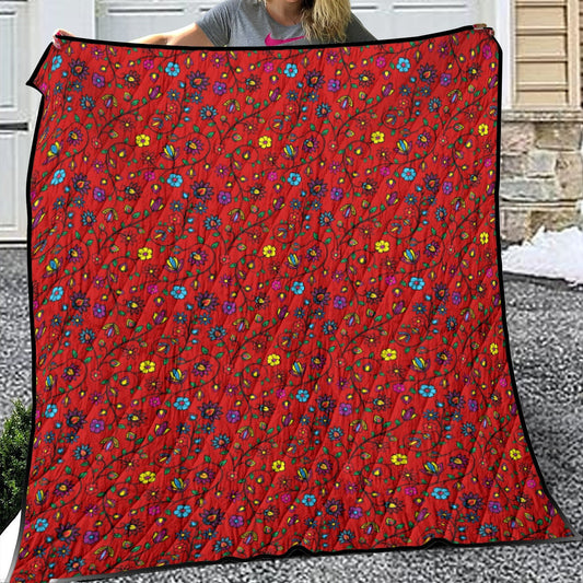 Nature's Nexus Red Lightweight Quilt