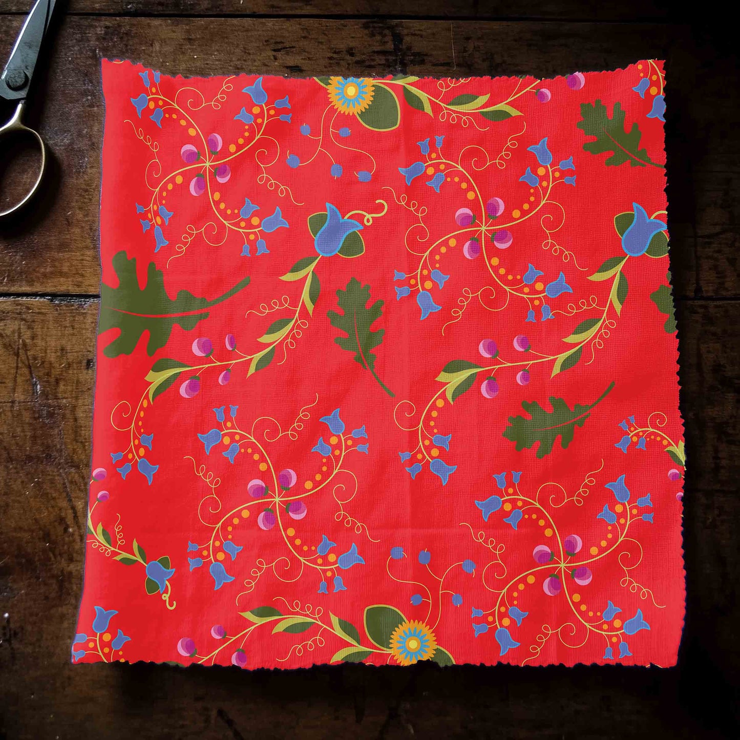 Vine Life Scarlet Fabric