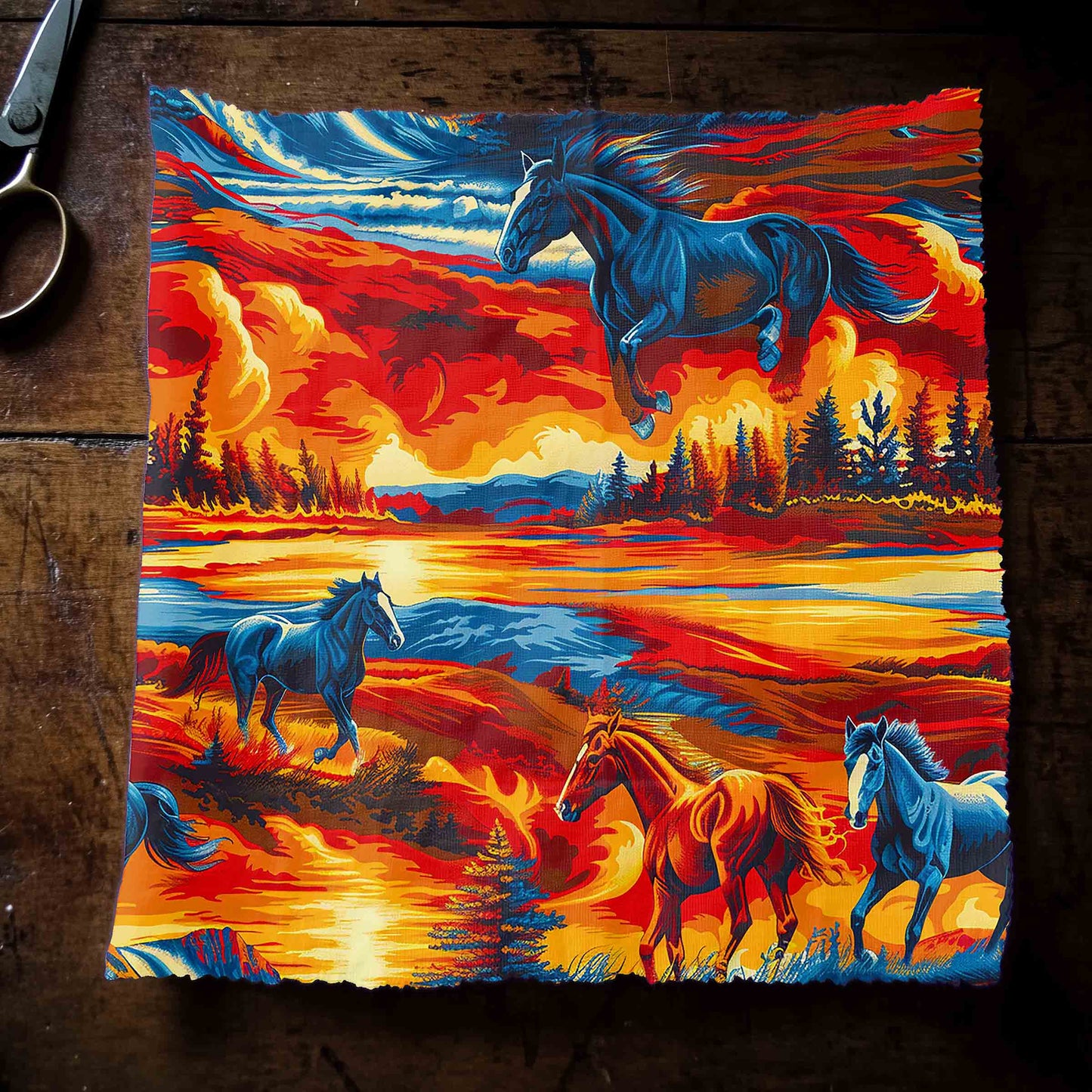 Wild Horses 2 Fabric