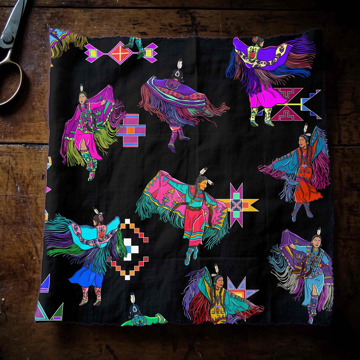 Women's Fancy Dancers Black Small Fabric