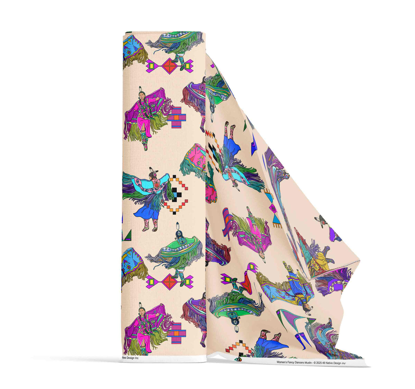 Women's Fancy Dancers Muslin Large Fabric