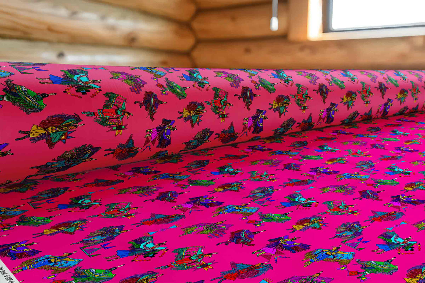 Women's Fancy Dancers Pink Small Fabric