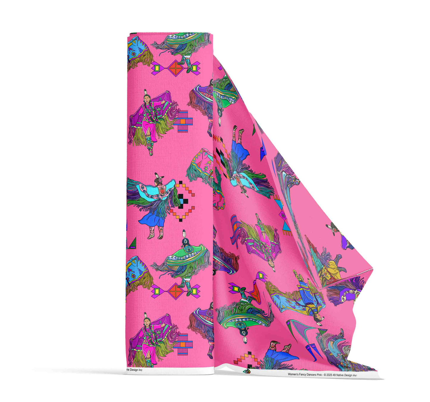 Women's Fancy Dancers Pink Large Fabric