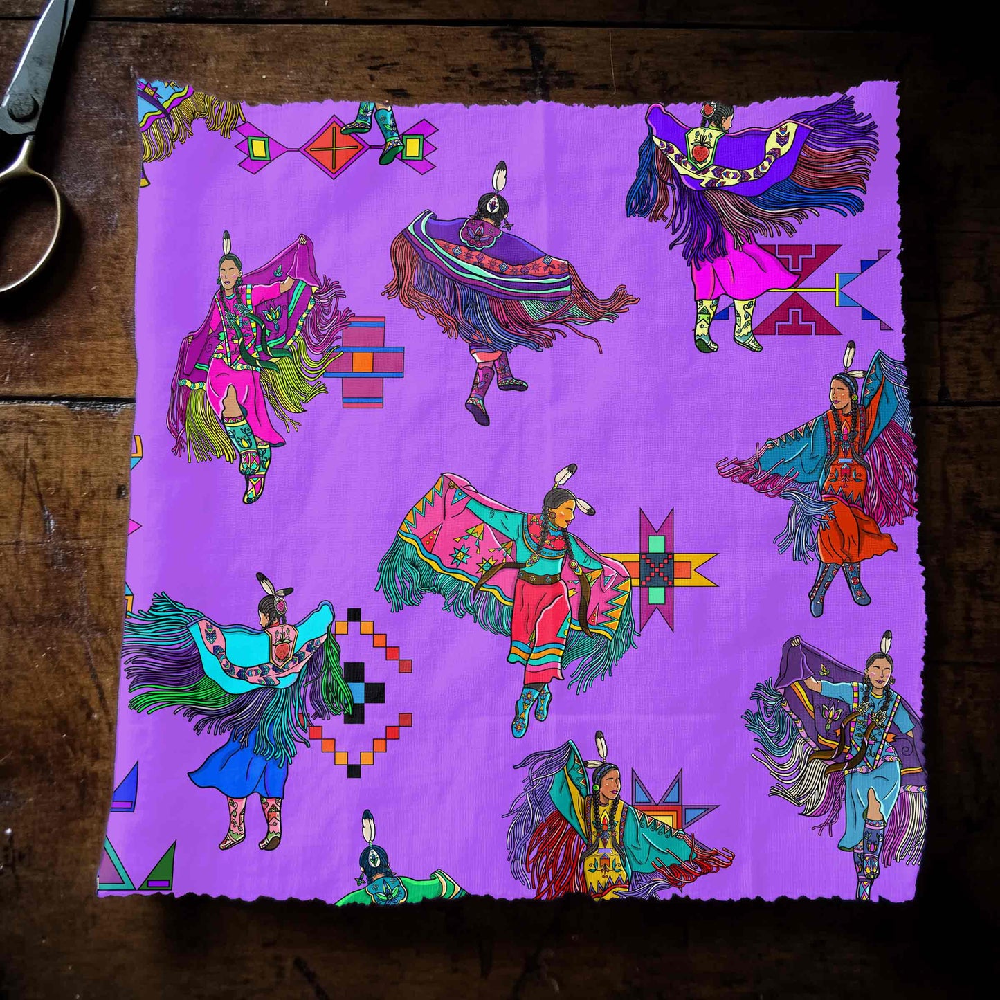 Women's Fancy Dancers Purple Small Fabric