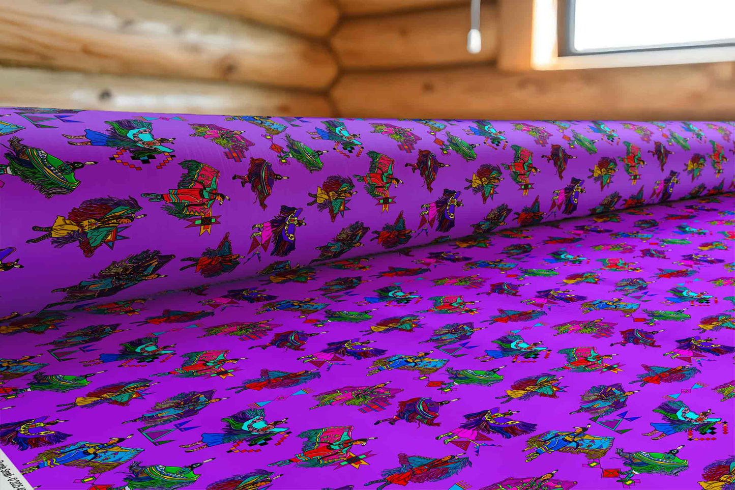 Women's Fancy Dancers Purple Small Fabric