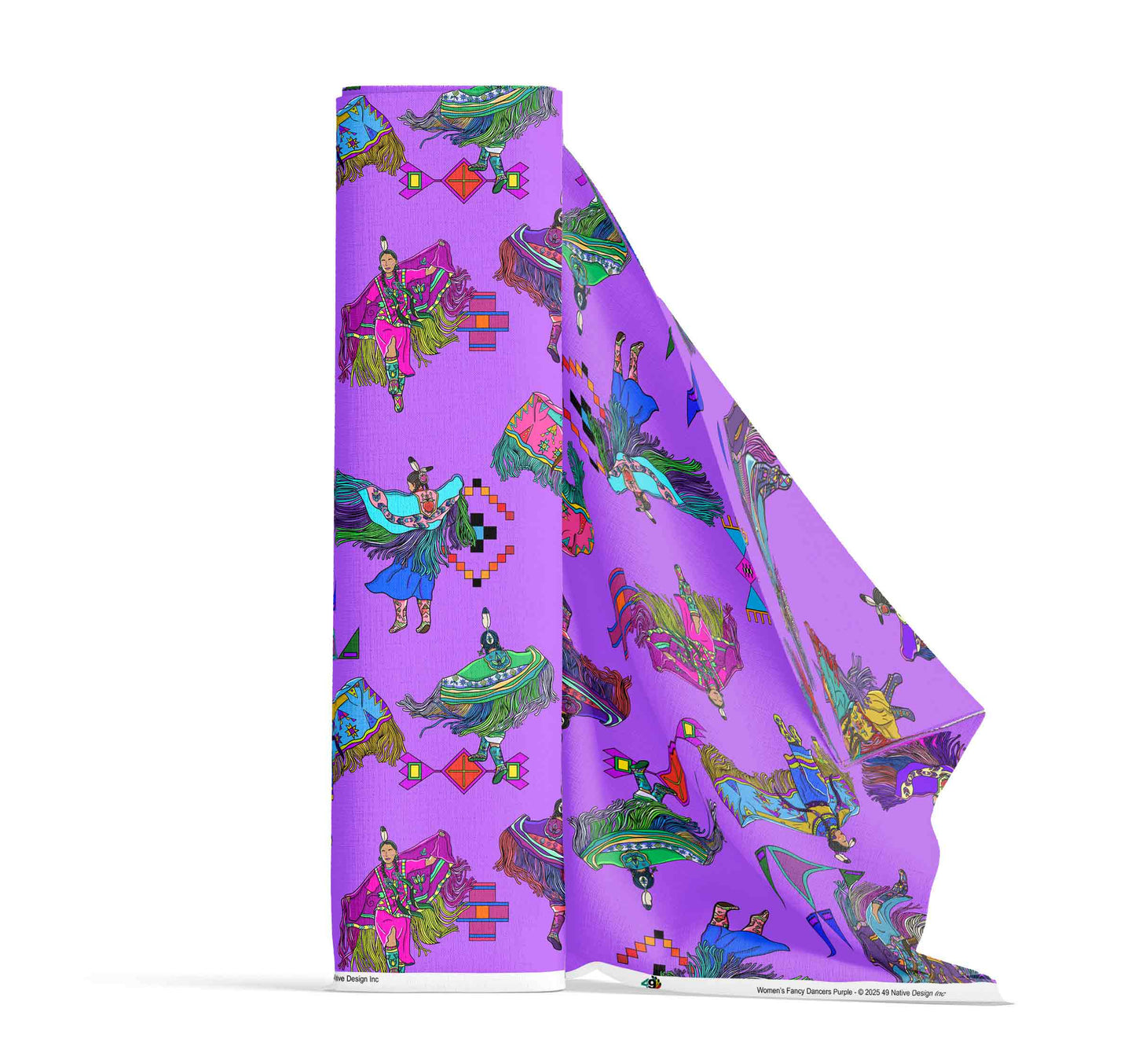 Women's Fancy Dancers Purple Large Fabric