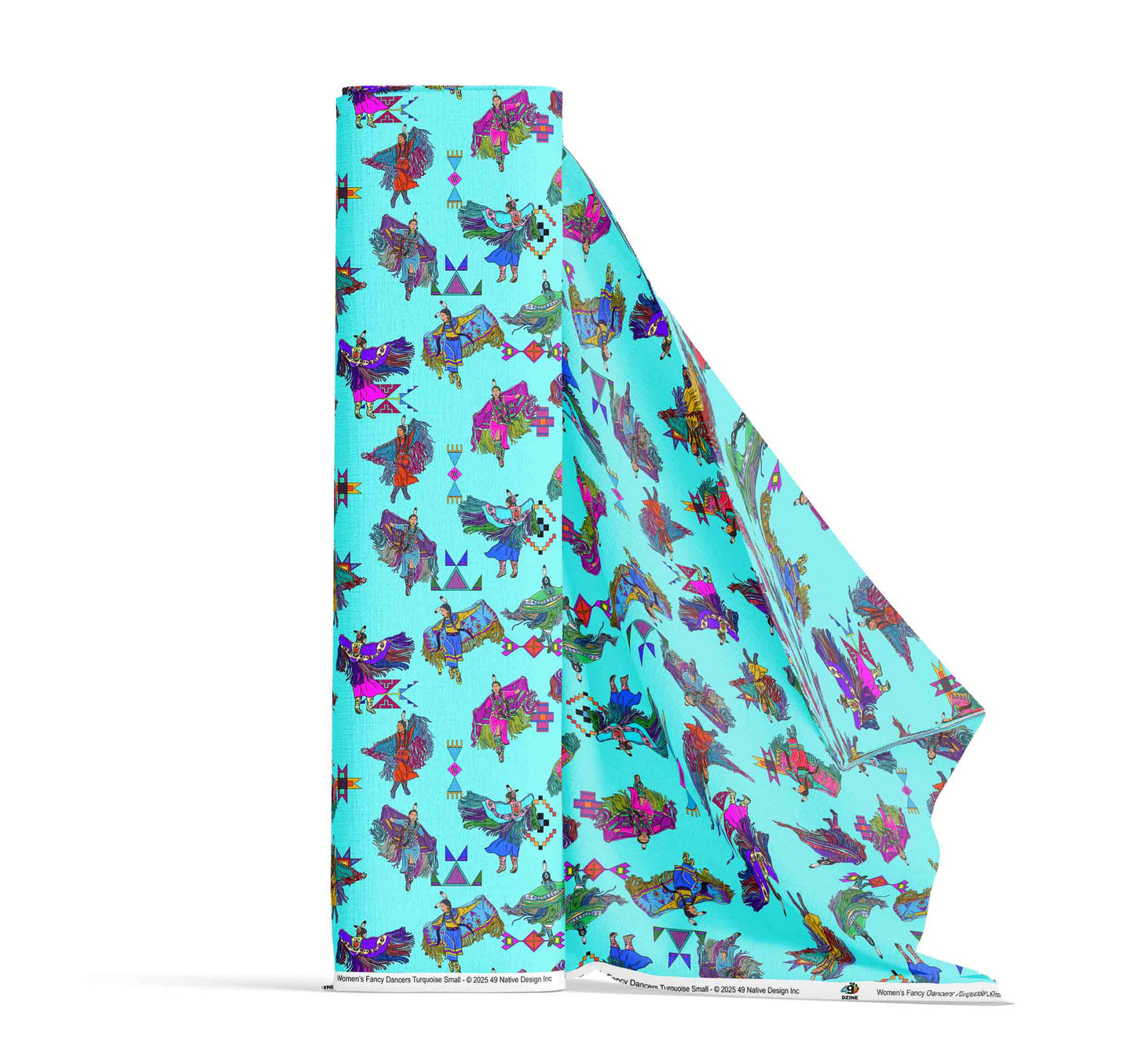Women's Fancy Dancers Turquoise Small Fabric