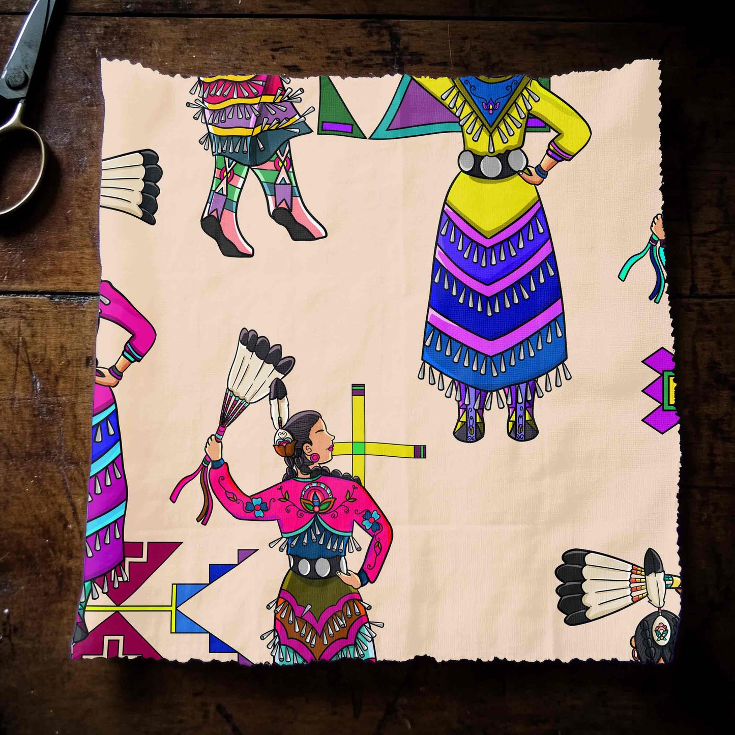 Women's Jingle Dancers Muslin Large Fabric