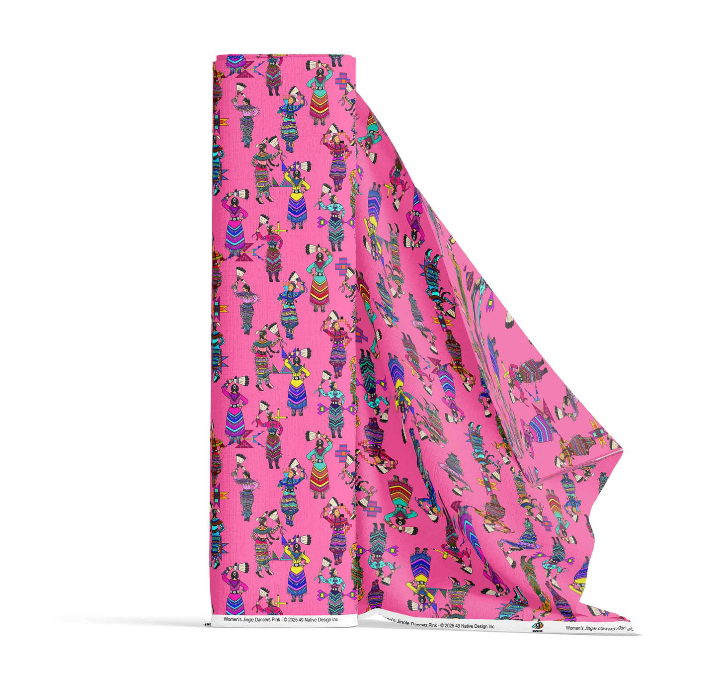 Women's Jingle Dancers Pink Small Fabric