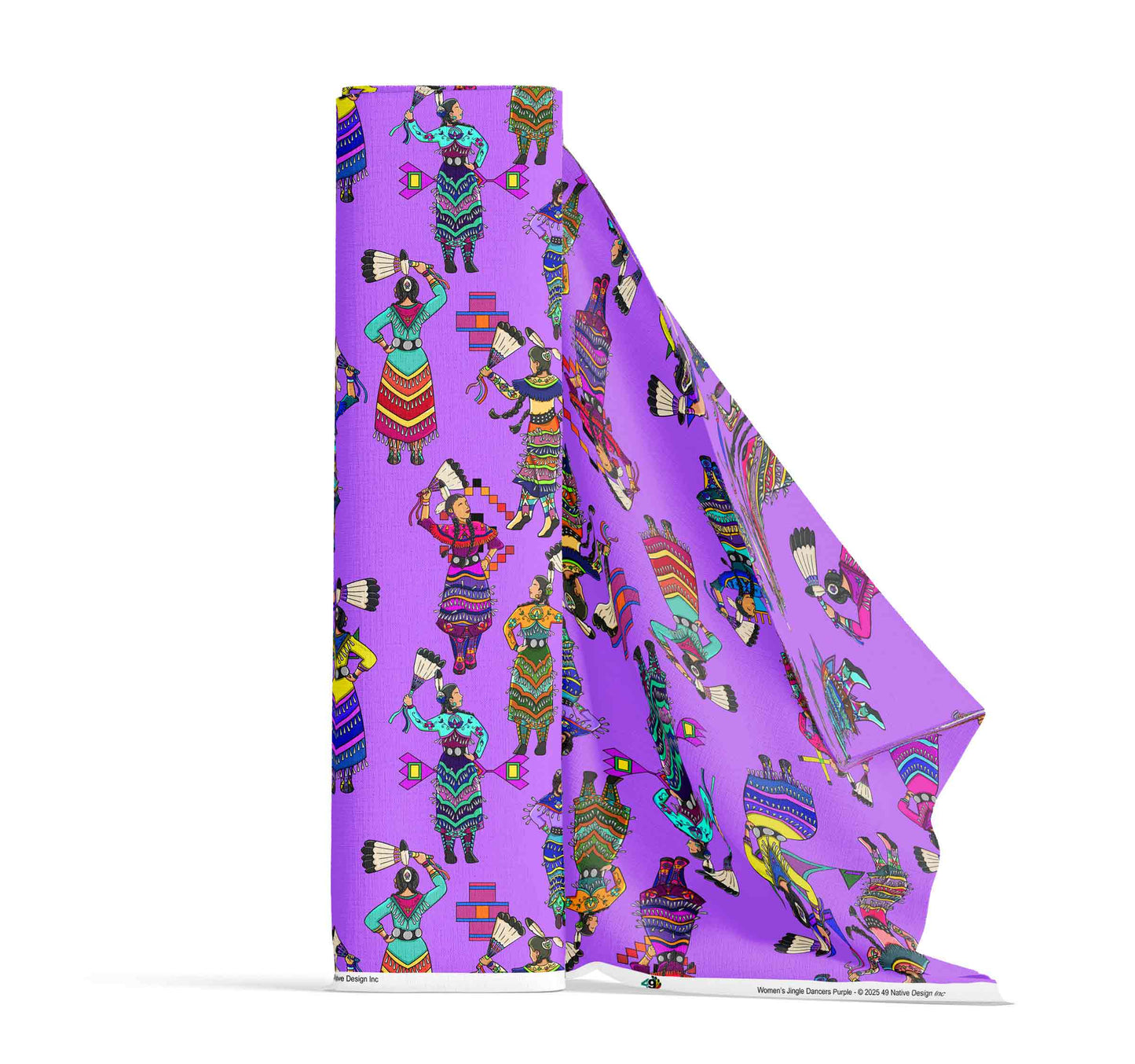 Women's Jingle Dancers Purple Large Fabric