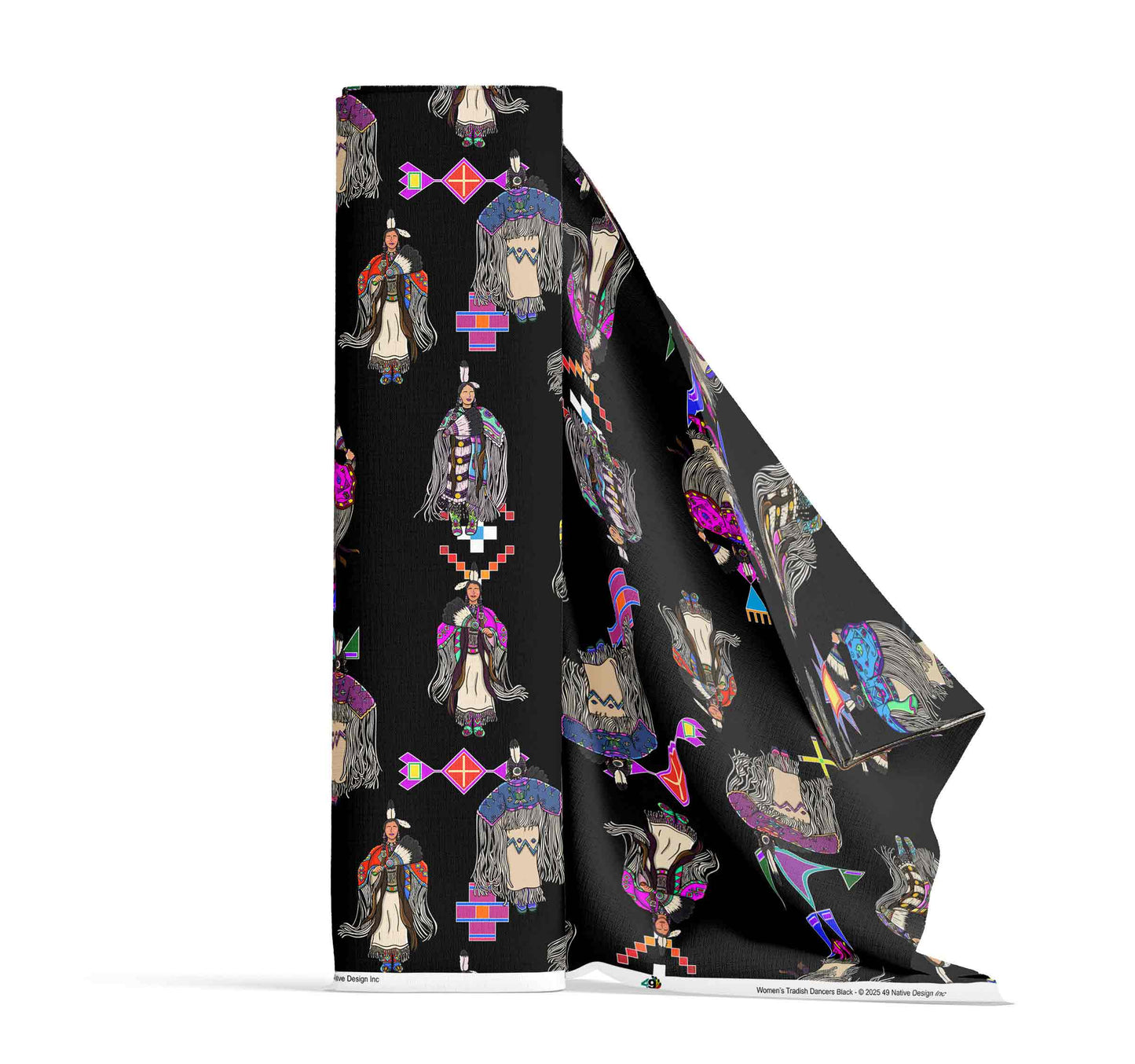 Women's Tradish Dancers Black Large Fabric