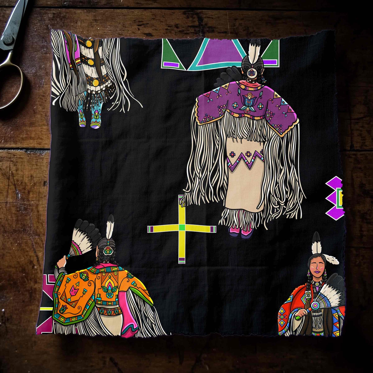 Women's Tradish Dancers Black Large Fabric