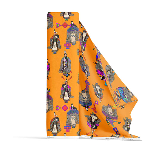 Women's Tradish Dancers Orange Large Fabric