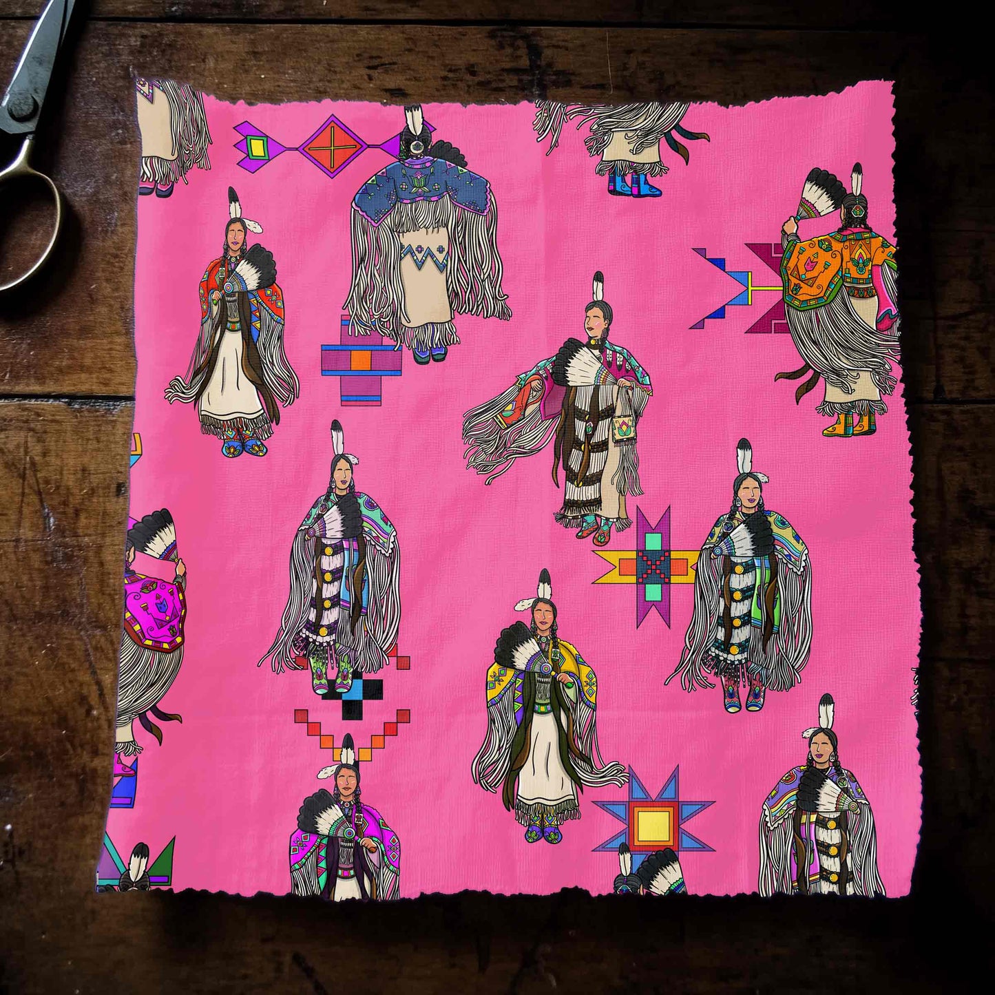 Women's Tradish Dancers Pink Small Fabric
