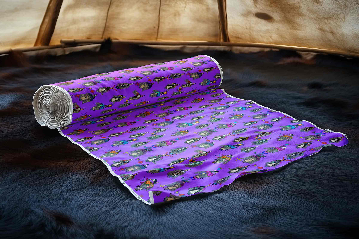 Women's Tradish Dancers Purple Large Fabric
