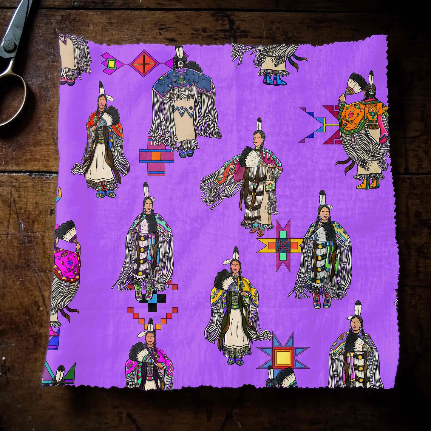 Women's Tradish Dancers Purple Small Fabric