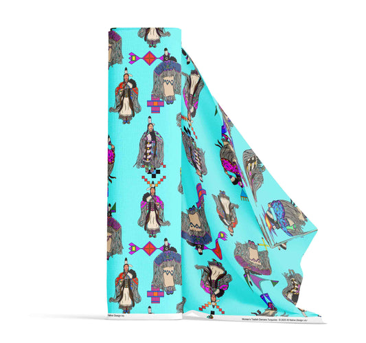 Women's Tradish Dancers Turquoise Large Fabric