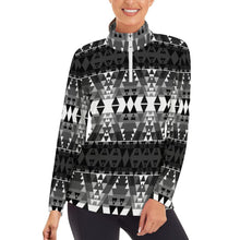 Load image into Gallery viewer, Writing on Stone Black and White Long Sleeve Yoga Shirt
