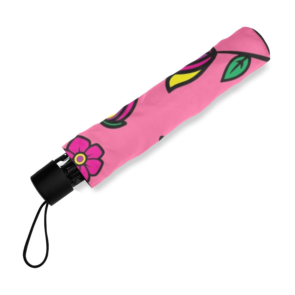 Nature's Nexus Blush Foldable Umbrella