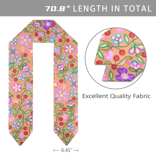 Petal Harmony Terracotta Graduation Stole