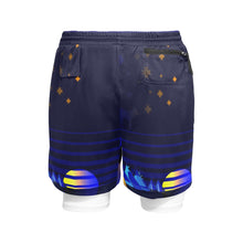 Load image into Gallery viewer, Wolf Star Men&#39;s Sports Shorts with Compression Liner
