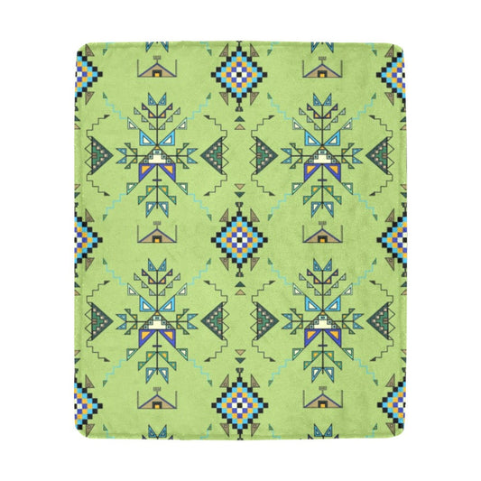 Bear Shield Green Ultra-Soft Micro Fleece Blanket 50"x60"