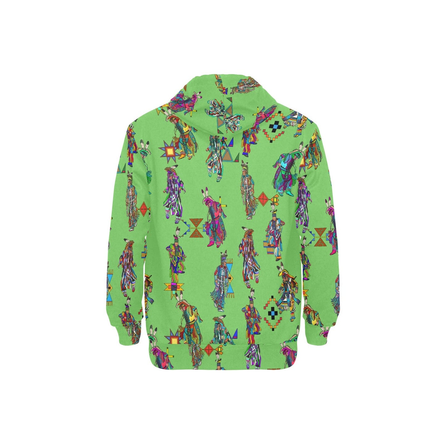 Men's Grass Dancers Grass Men's Long Sleeve Fleece Hoodie