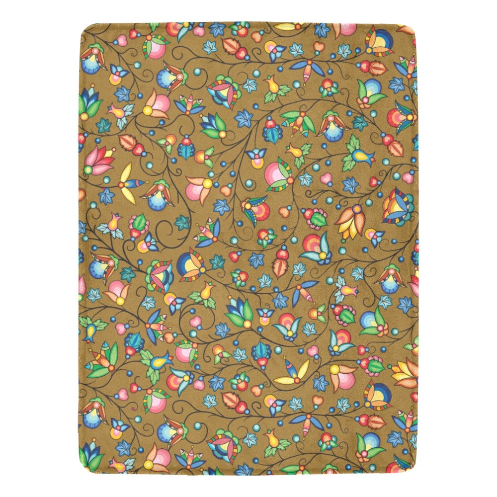 Prairie Plains Spirit Fall Leaves X-Large Micro Fleece Blanket