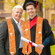 Load image into Gallery viewer, Ledger Dables Orange Graduation Stole
