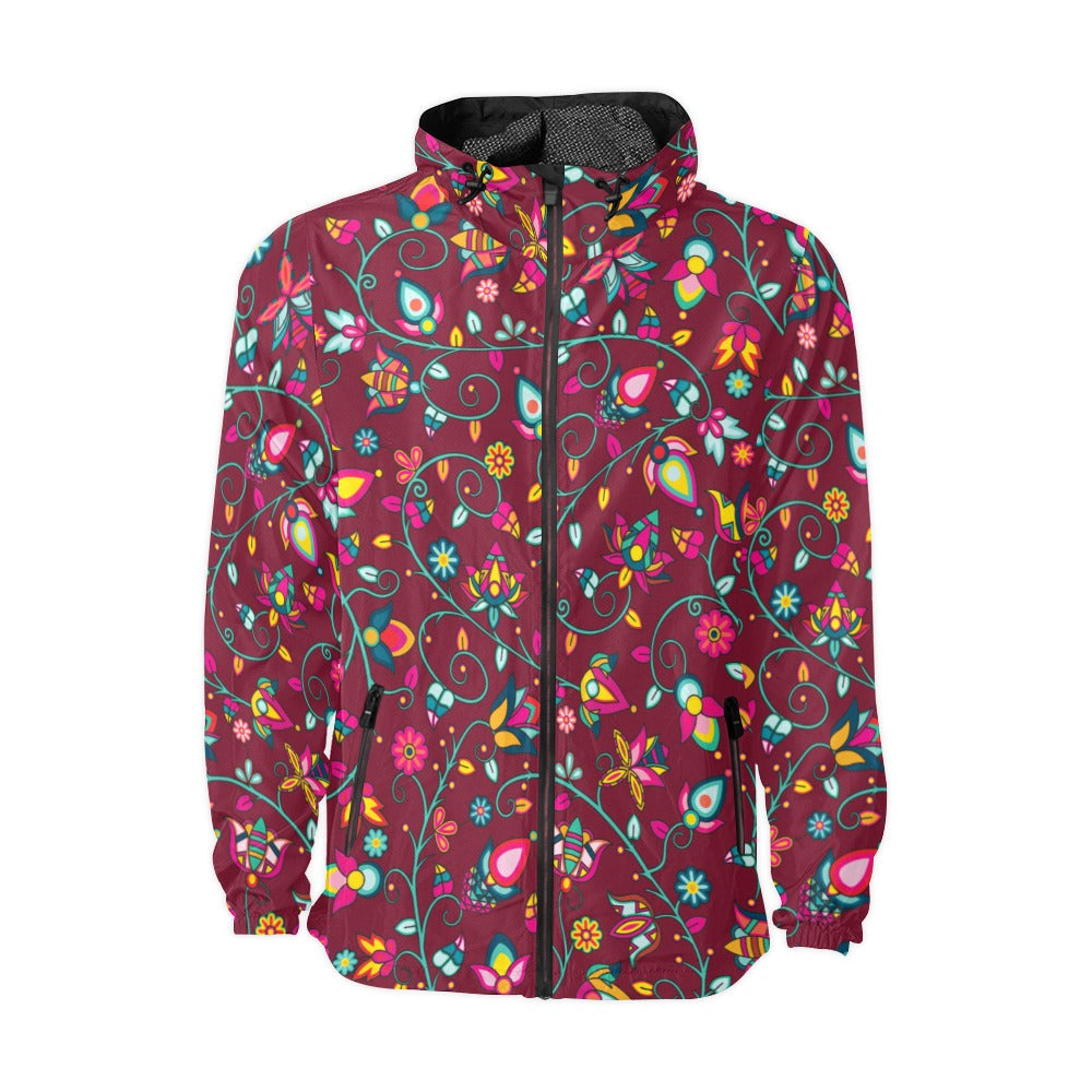 Thorny Path Cranberry Men's Windbreaker