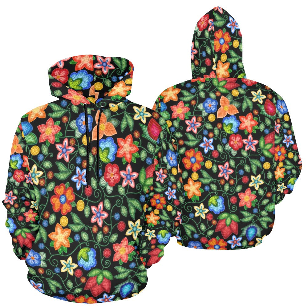 Morning Harmony Black Hoodie for Women