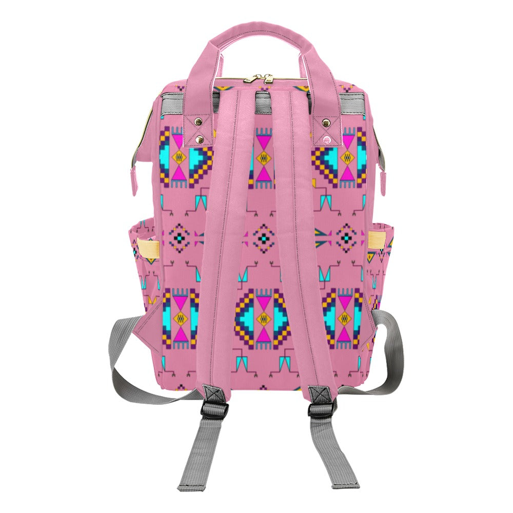 Rite of Passage Pink Multi-Function Diaper Backpack