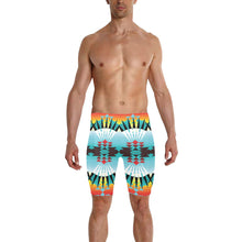 Load image into Gallery viewer, ribbonwork bustle Men&#39;s Knee Length Swimming Trunks
