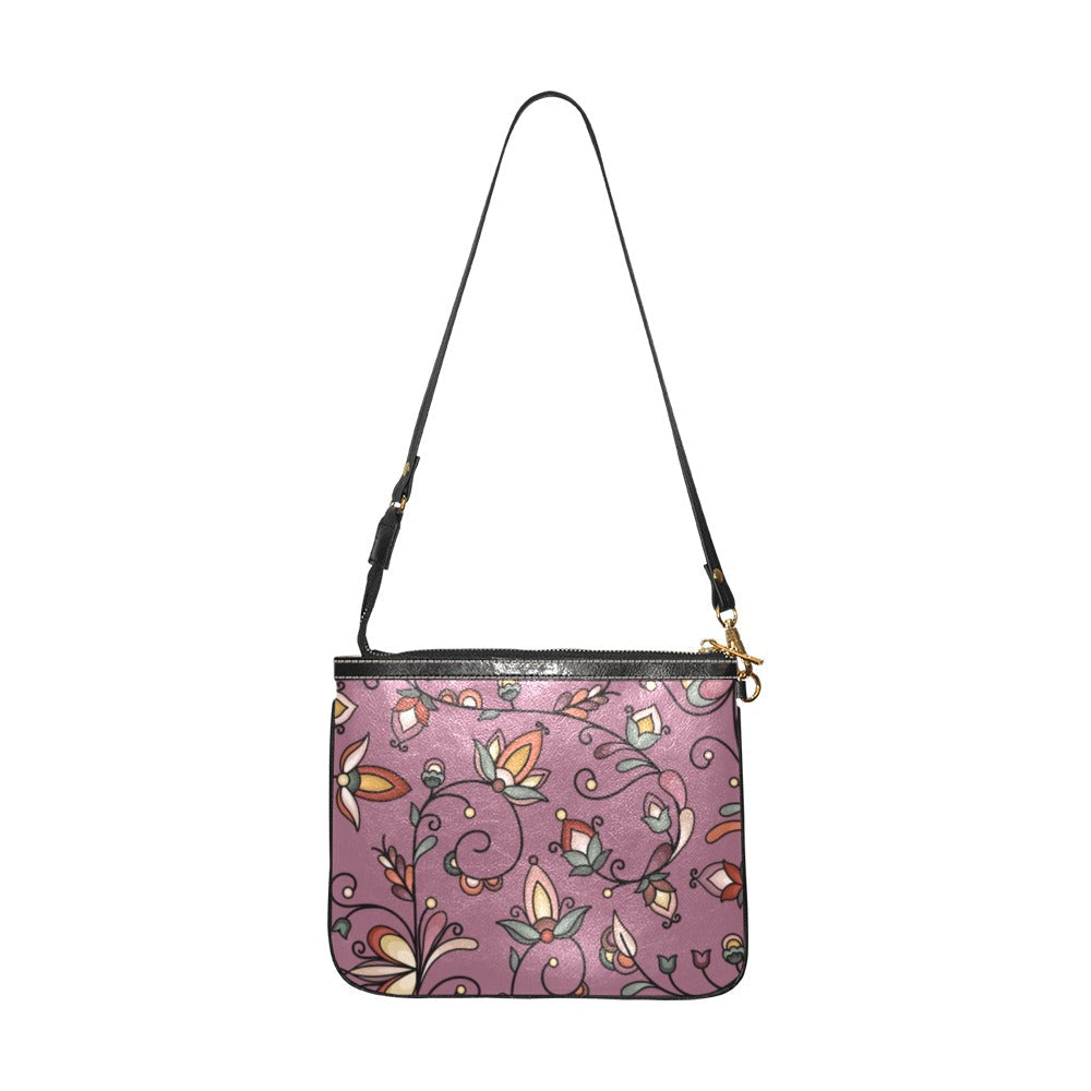Burnt Sky Petals Magenta Small Shoulder Bag