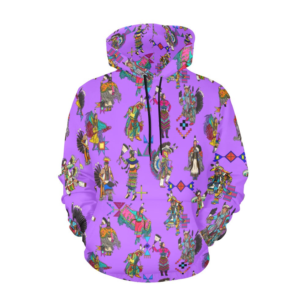 Grand Entry Dancers Purple Hoodie for Men