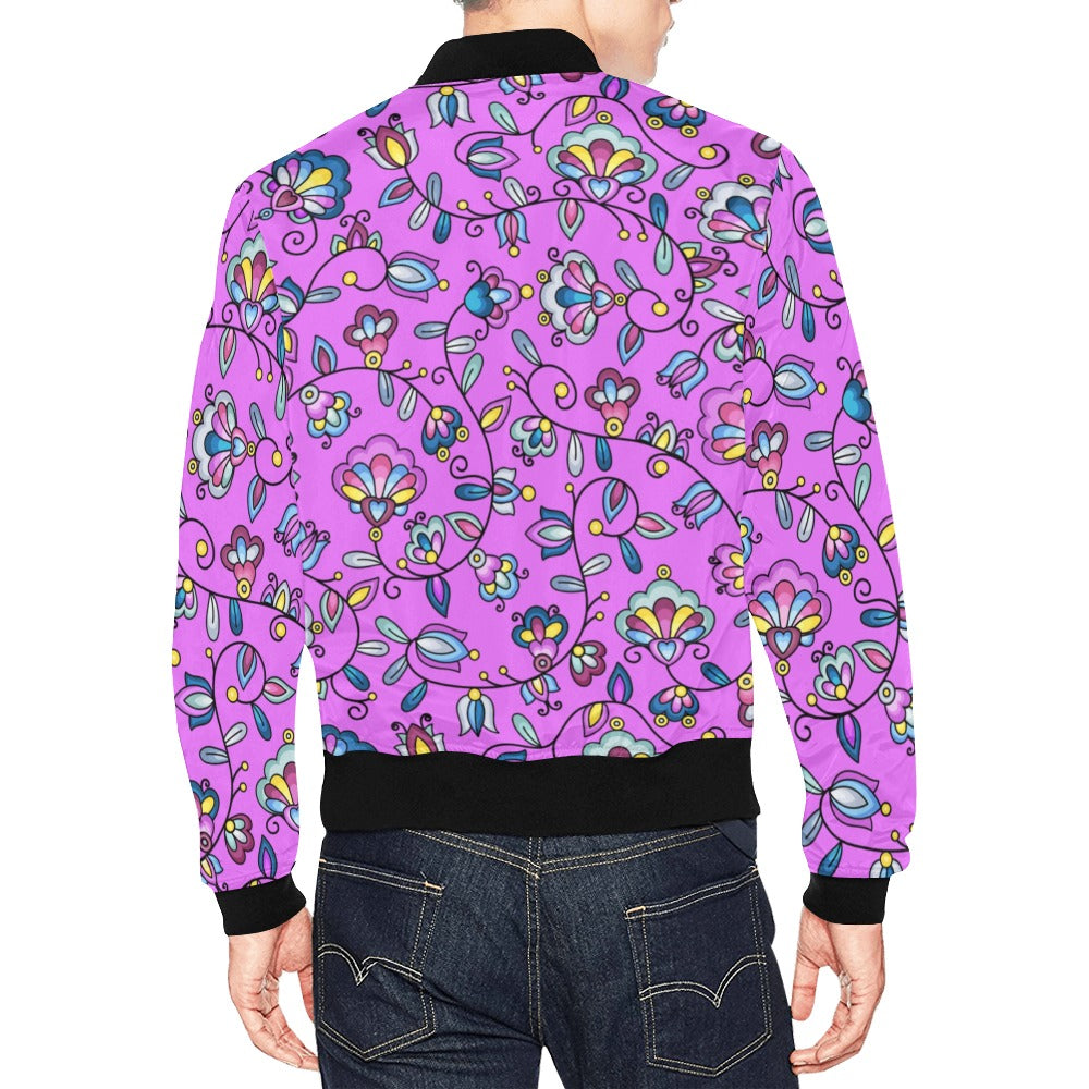Autumn Bundle Blessing Purple Bomber Jacket for Men