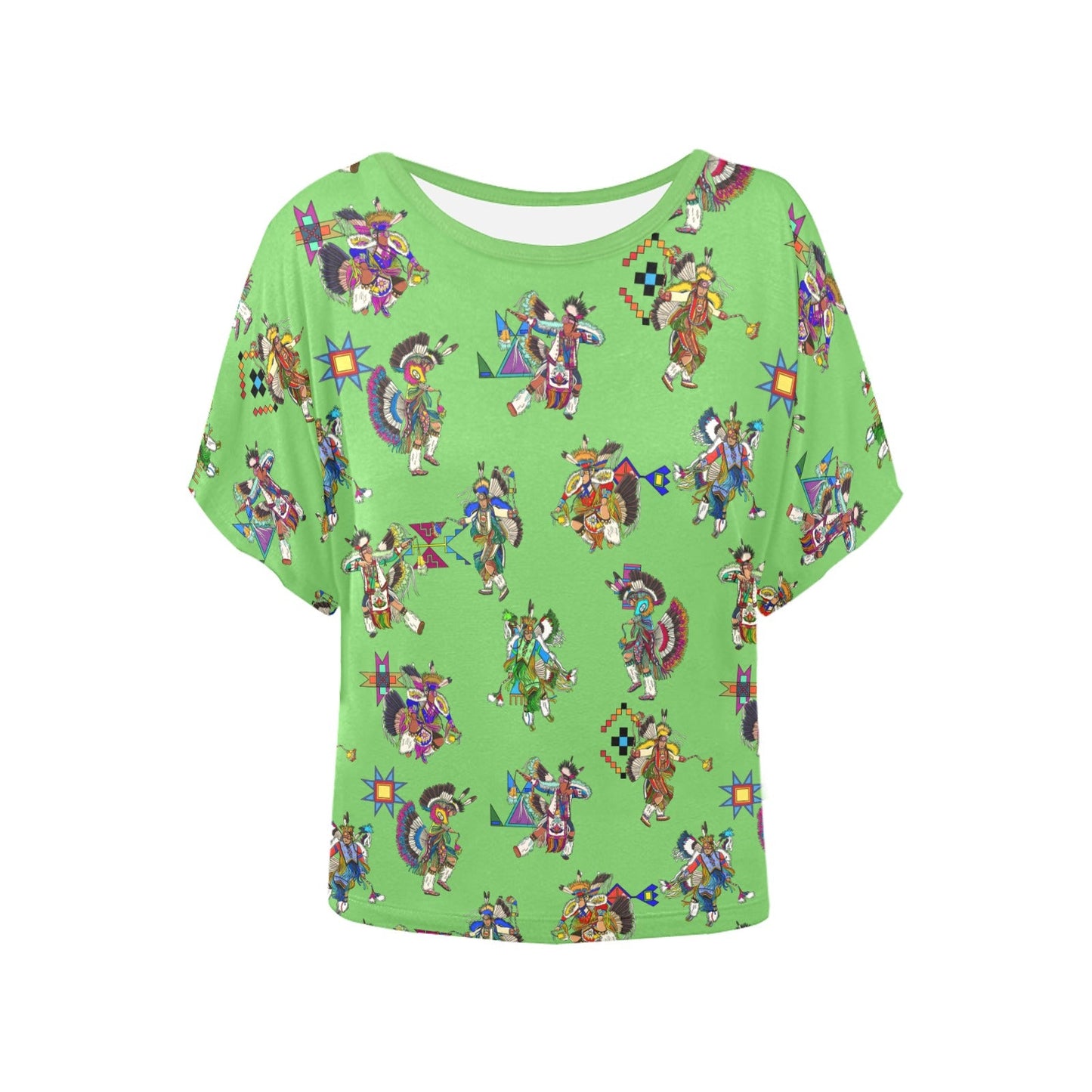 Men's Fancy Dancers Grass Women's Batwing-Sleeved Blouse T shirt