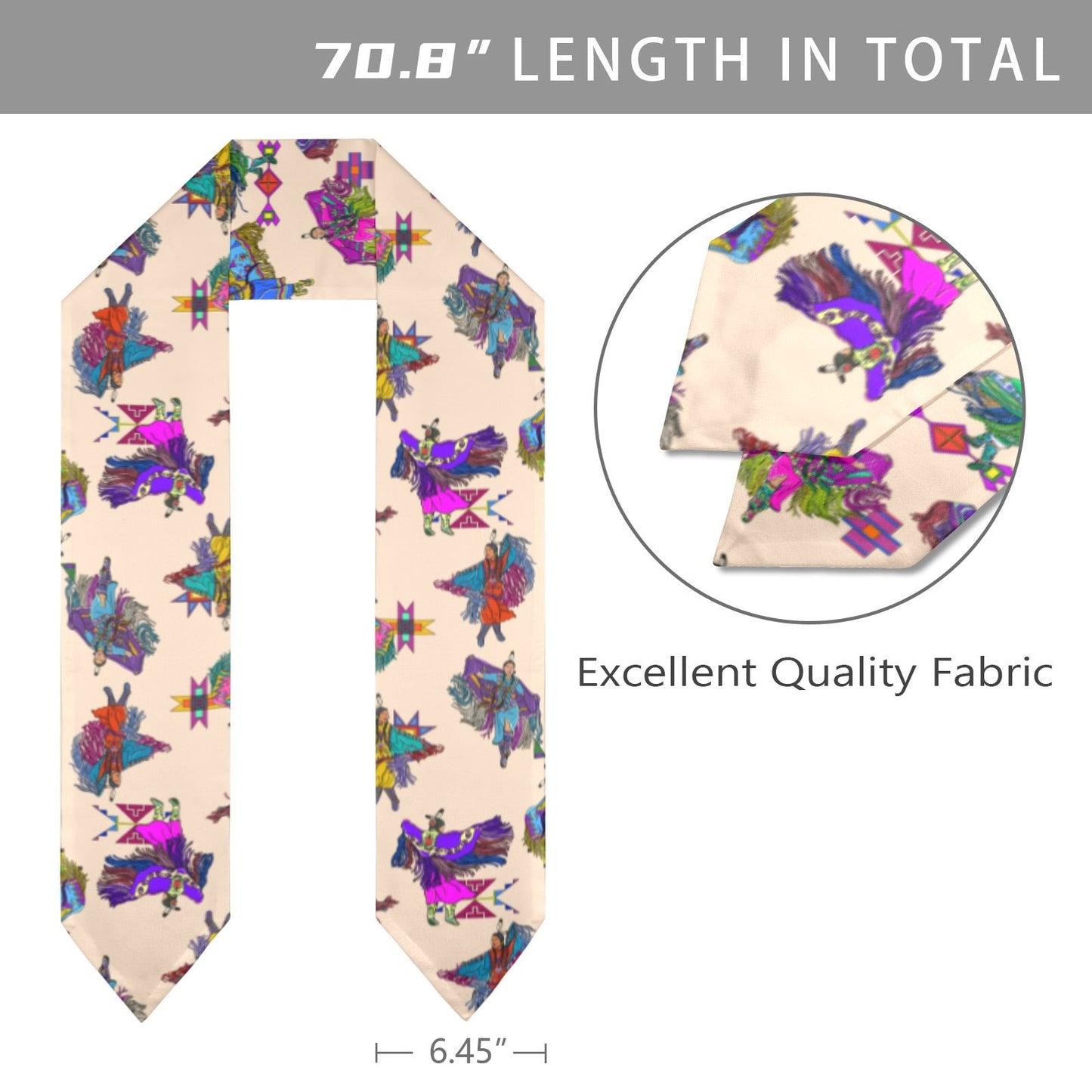 Women's Fancy Dancers Muslin Graduation Stole