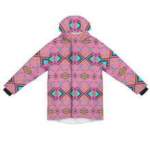 Load image into Gallery viewer, Rite of Passage Pink Unisex Sherpa Lined Hooded Coat
