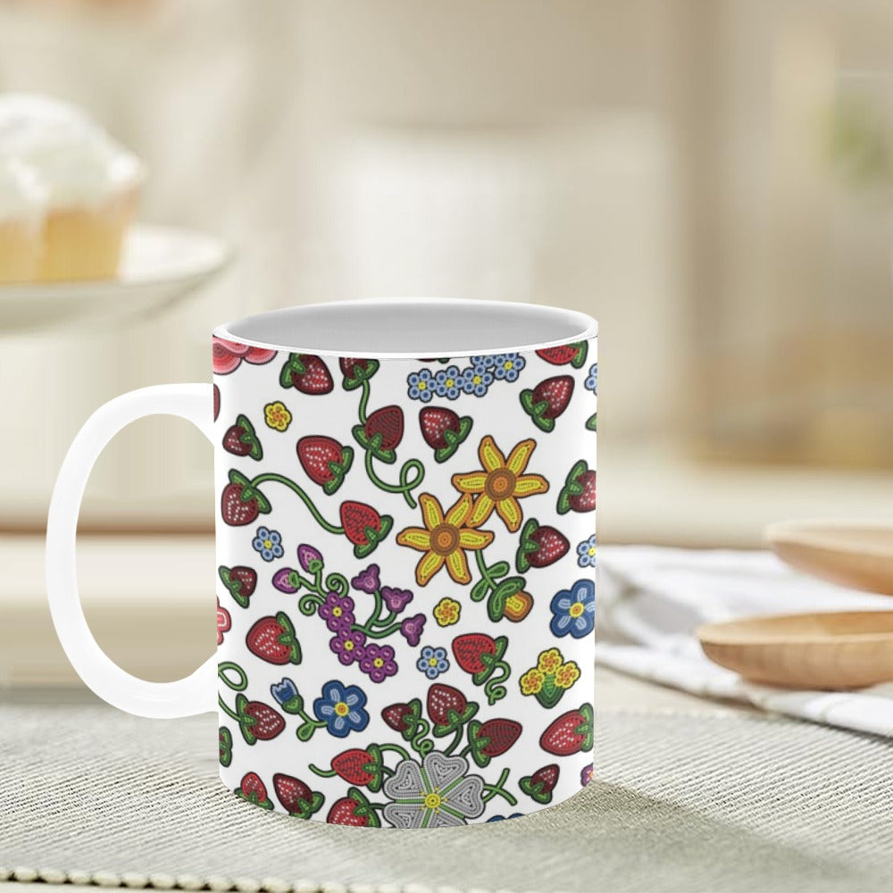 Berry Pop White Mug