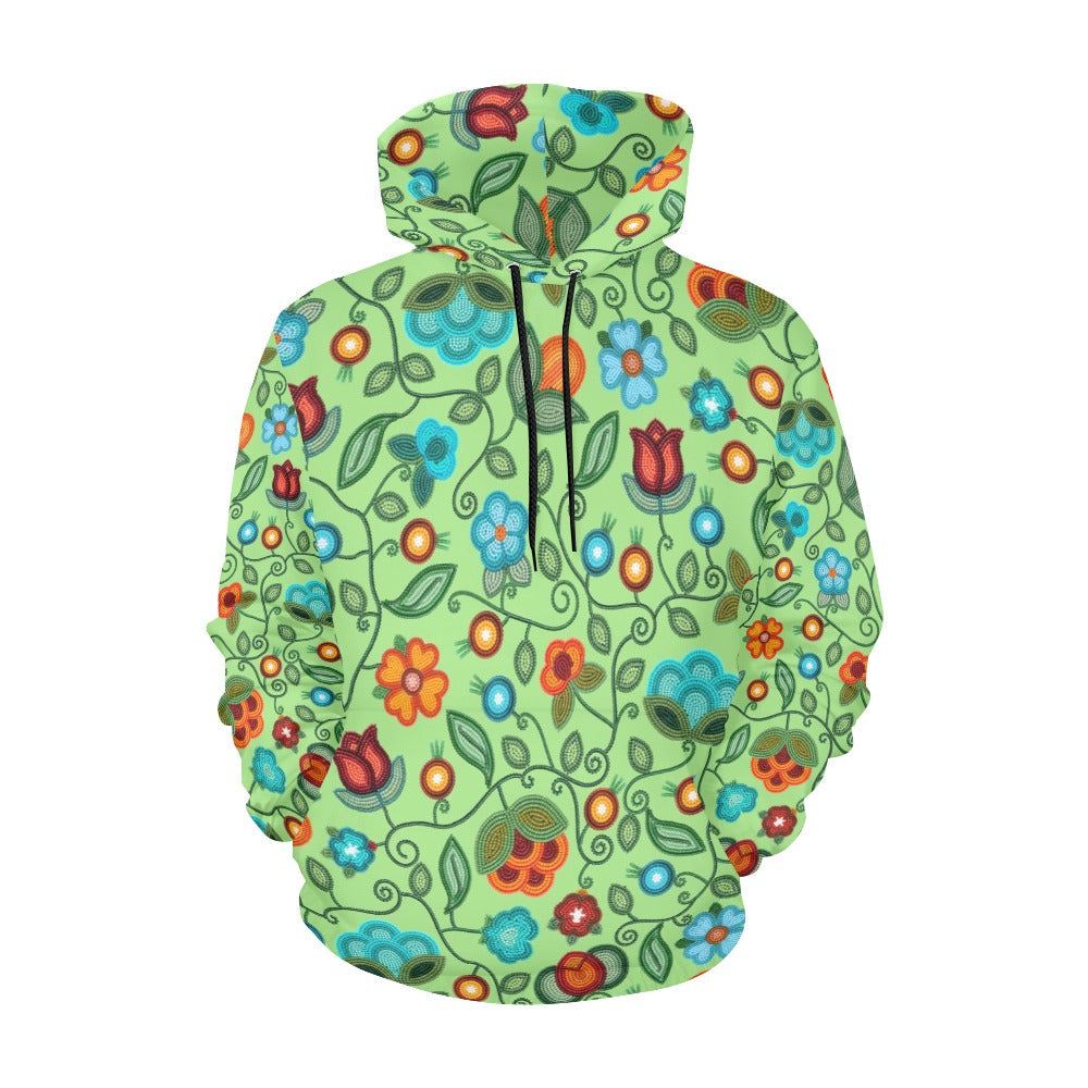 Prairie Fire Petals Sage Hoodie for Women