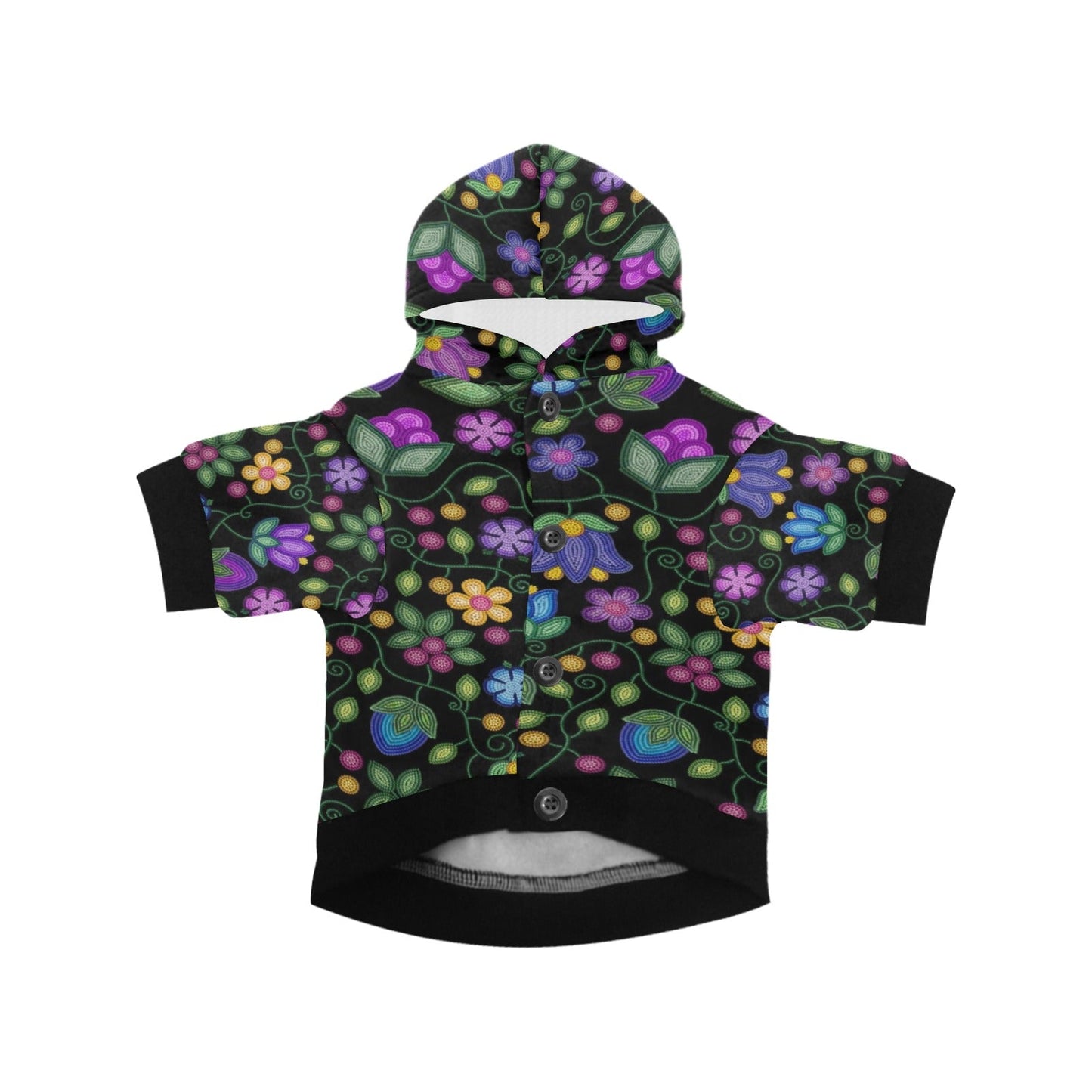 Bloom Uplift Black Pet Hoodie