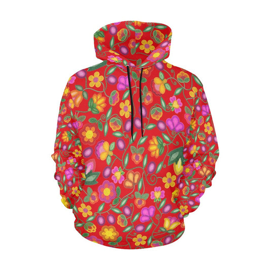Boreal Bounty Red Hoodie for Women