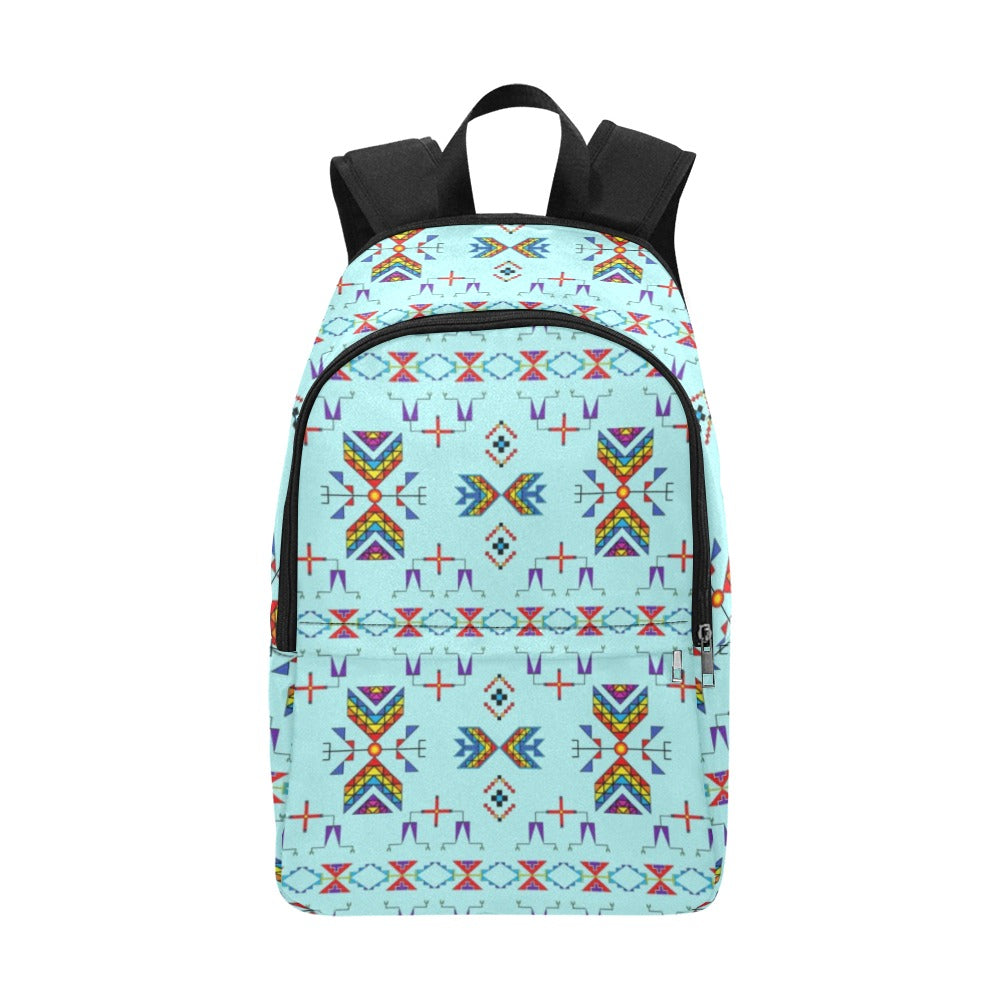Rainy Chief Rainbow Robin Egg Fabric Backpack for Adult