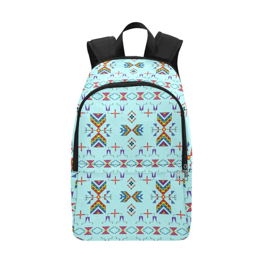 Rainy Chief Rainbow Robin Egg Fabric Backpack for Adult